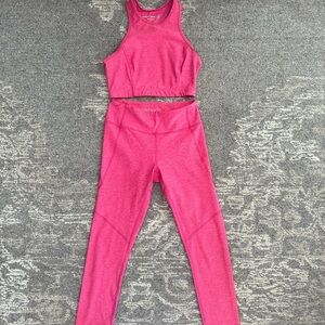 Pink Outdoor Voices Workout Set